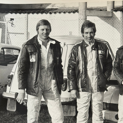 Porsche Martini Racing Team Photo Photograph Herbert Muller Gijs Van Lennep +