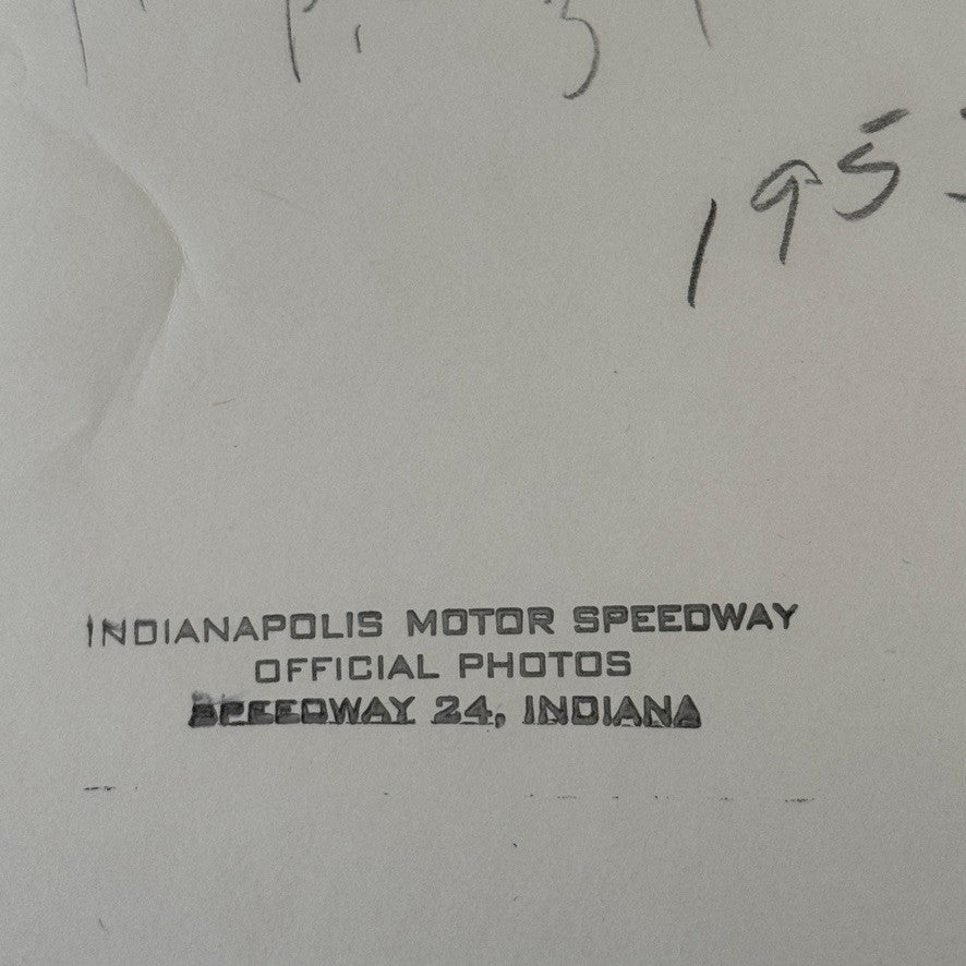 Vintage Indy 500 Racing Photo Ford Convertible Official Pace Car Photograph