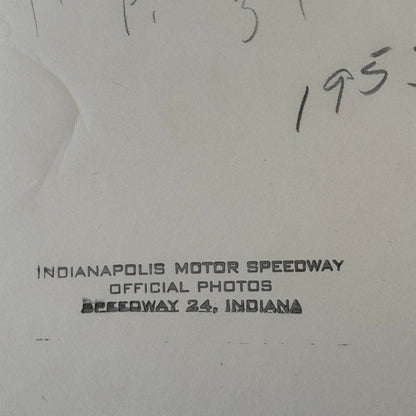 Vintage Indy 500 Racing Photo Ford Convertible Official Pace Car Photograph
