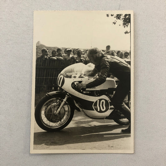 Vintage Motorcycle Racing Photo photograph Print Alex Franz Yamaha 1971