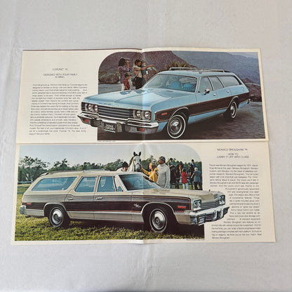1974 Dodge Station Wagon Sales Brochure Monaco Coronet Custom Crestwood Brougham