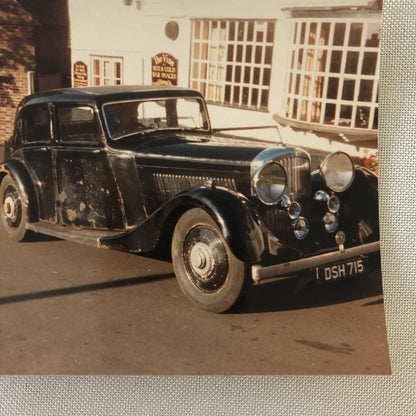 Vintage Bentley 4 1/4 Litre Barn Find Car Photo Photograph Print Lot of 2 