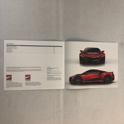 2017 Honda NSX Sales Brochure Catalog Technical Spec SWITZERLAND French Text