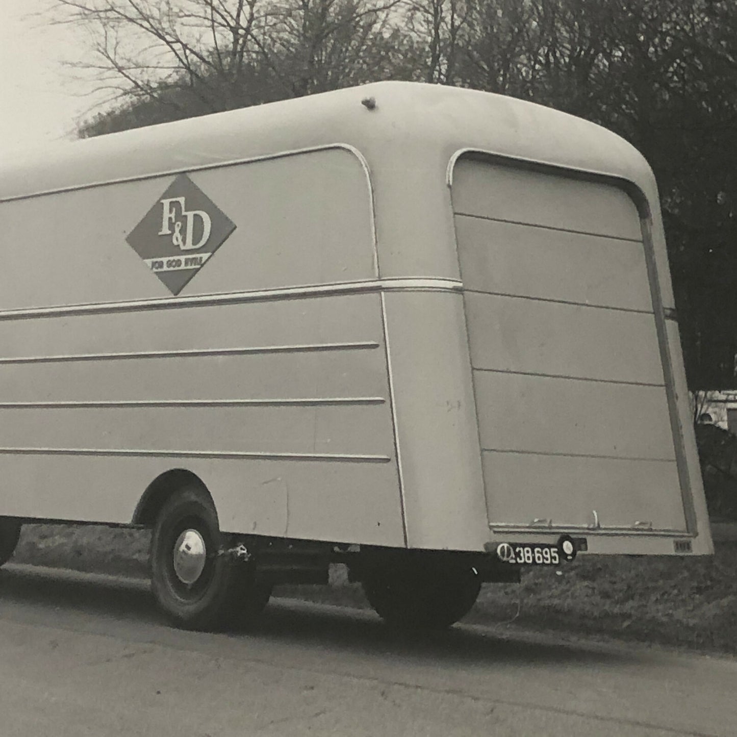 Vintage Photo Photograph of a Truck and Trailer - Denmark ? 