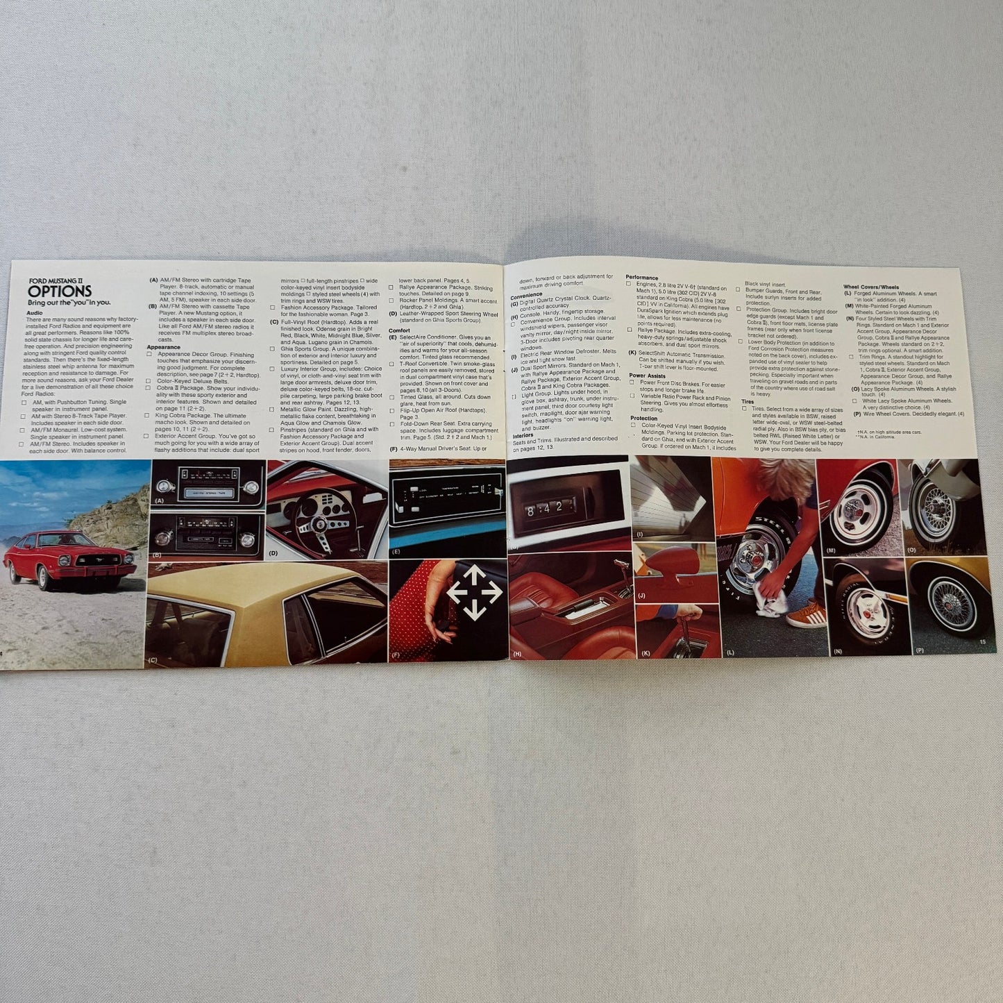 1978 Ford Mustang II Sales Brochure Catalog Mustang Cobra King Cobra Mach 1 Ghia
