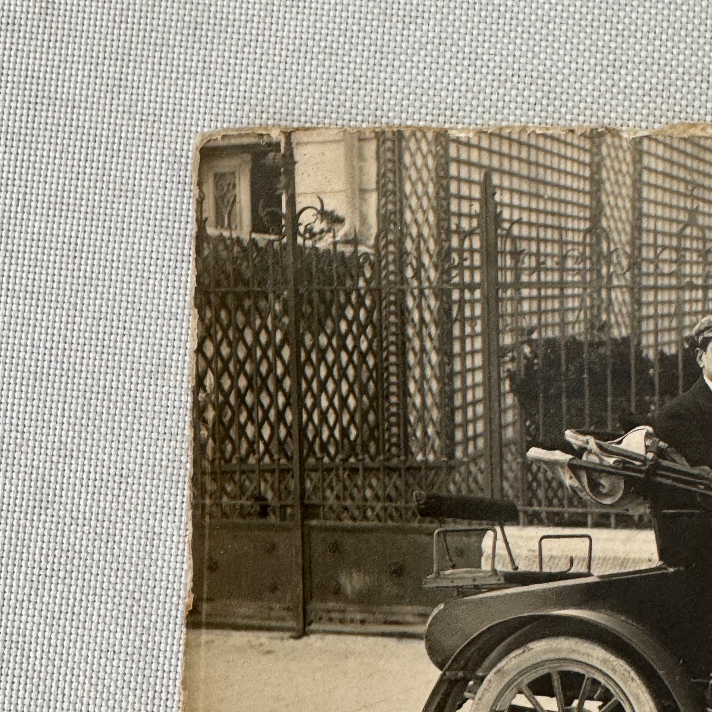 Men with Early Car Automobile Nice France 1921 Vintage Photo Photograph Print