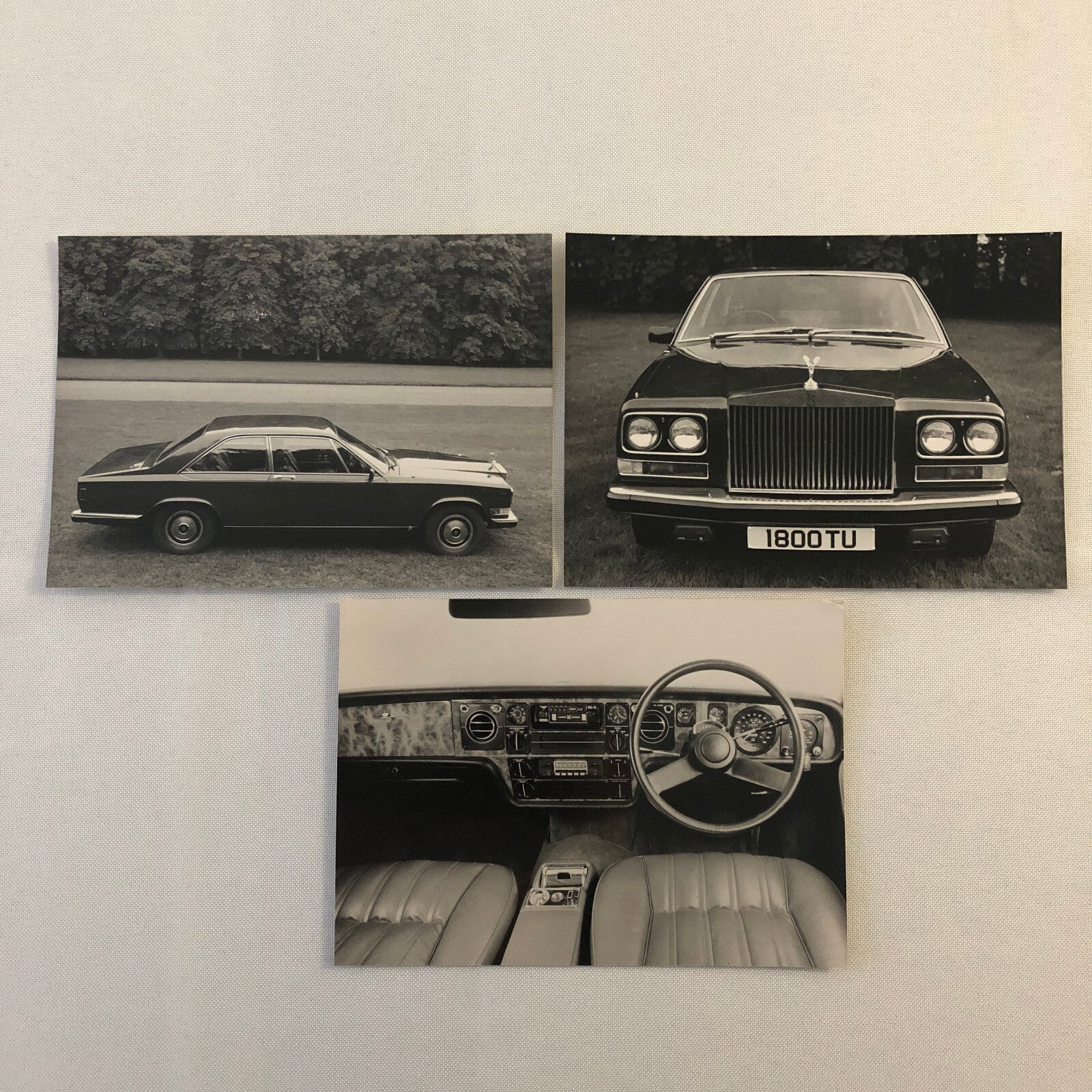 1975 Rolls Royce Camargue Pininfarina Photo Photograph Print Lot of 3