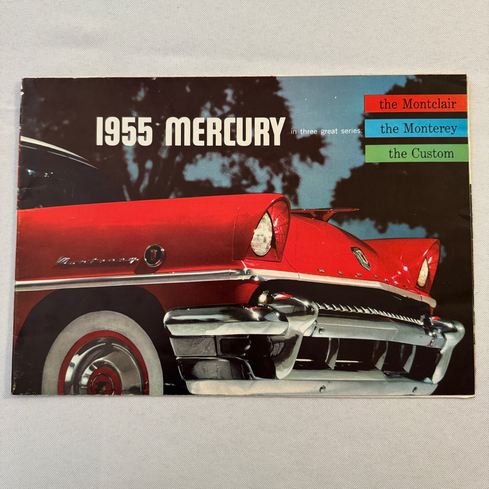 1955 Mercury Car Sales Brochure Catalog Mercury Montclair Monterey Custom