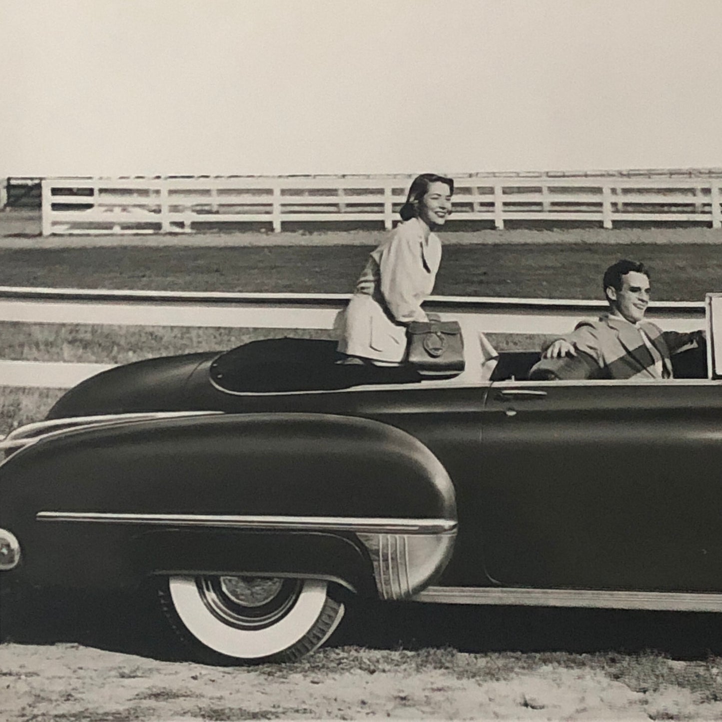 1949 Oldsmobile Series 98 Futuramic Convertible Factory Press Photo Photograph
