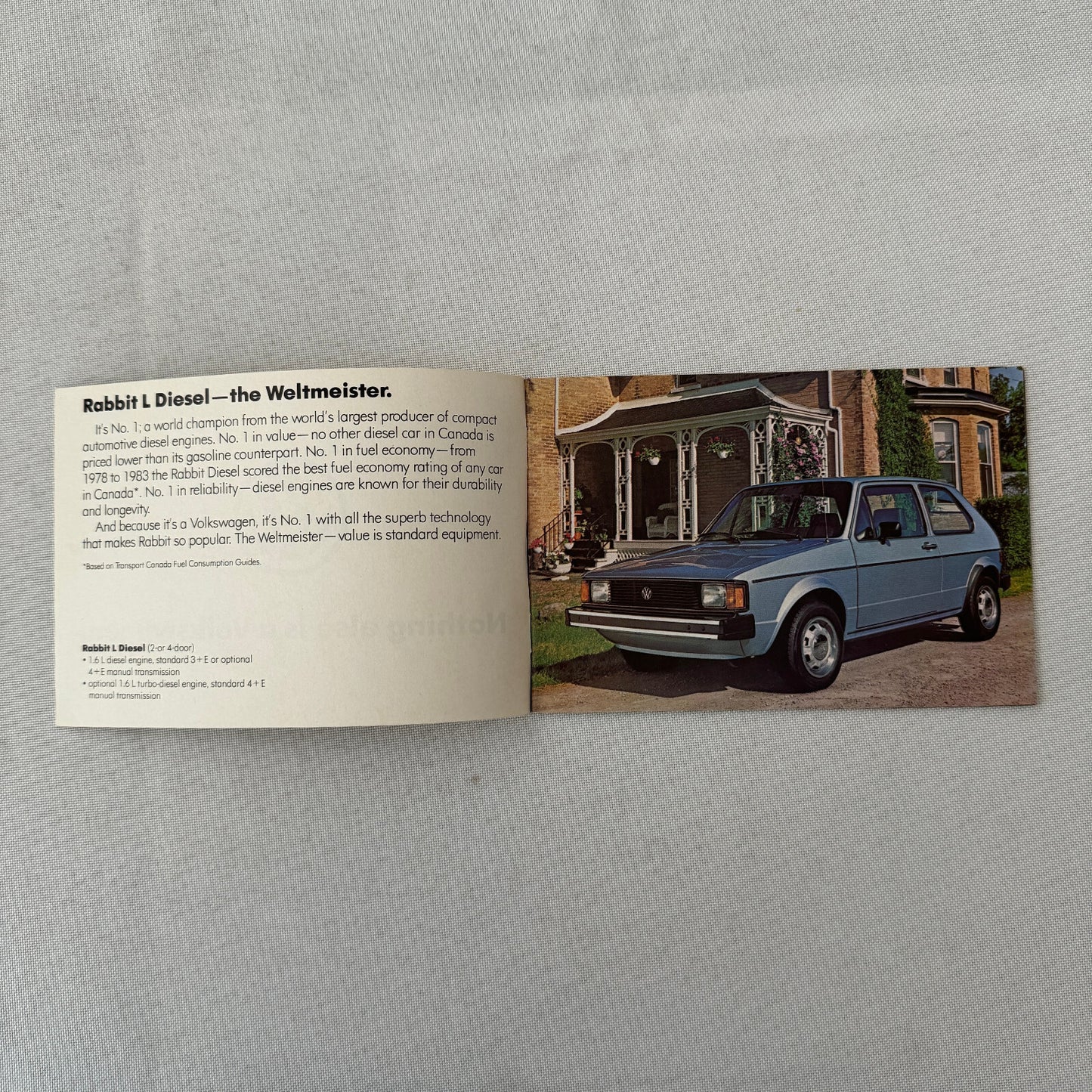 Volkswagen VW Car Sales Brochure Catalog Rabbit GTI Scirocco Vanagon Camper +