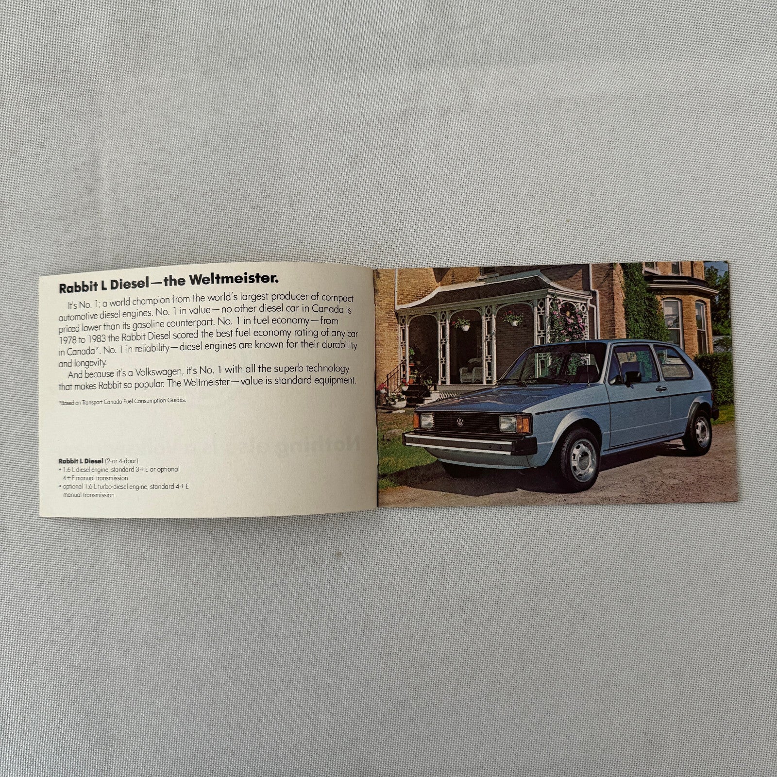 Volkswagen VW Car Sales Brochure Catalog Rabbit GTI Scirocco Vanagon Camper +
