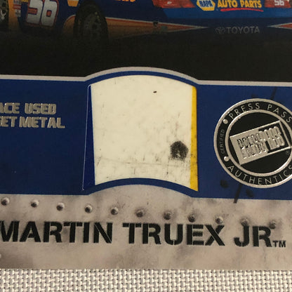 2010 Press Pass Martin Truex Jr Battle Armor Race Sheet Metal Relic Card /225