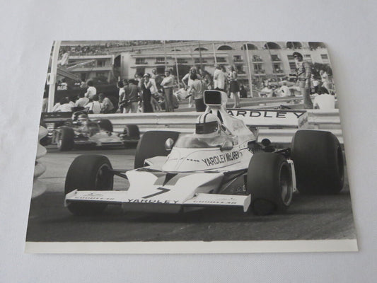 Vintage 1973 Monaco Grand Prix Photograph Photo - Denny Hulme McLaren Ford +