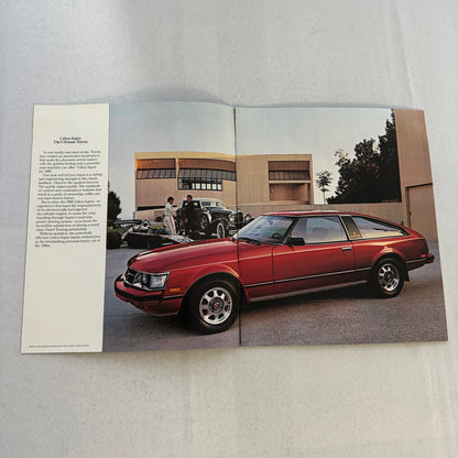 1980 Toyota Celica Supra Sales Brochure Catalog Advertising