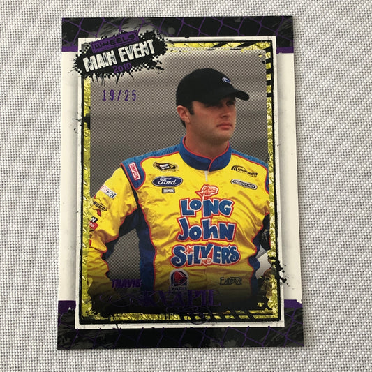 2010 Wheels Main Event Purple Parallel Nascar # 19/25 Travis Kvapil