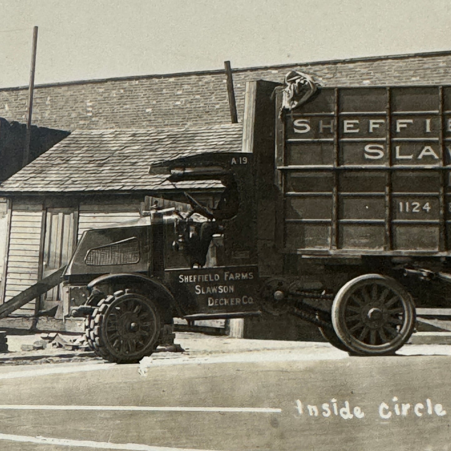 Antique Truck Factory Press Photo Photograph Vintage