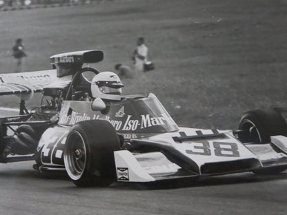 Vintage 1973 Argentine Grand Prix Racing Photograph Photo Howden Ganley Marlboro