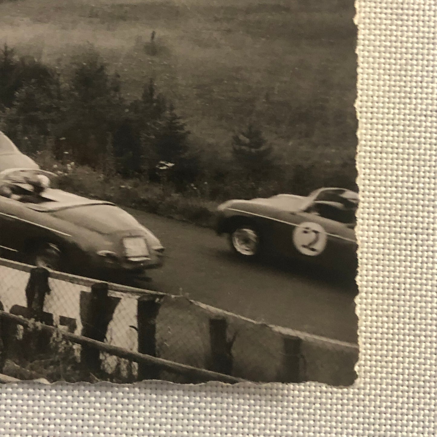 Vintage Porsche Racing Photo Postcard Post Card Photograph Nurburgring