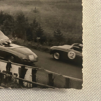 Vintage Porsche Racing Photo Postcard Post Card Photograph Nurburgring