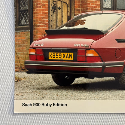 1993 Saab 900 Ruby Edition Car Automobile Factory Press Photo Photograph Print