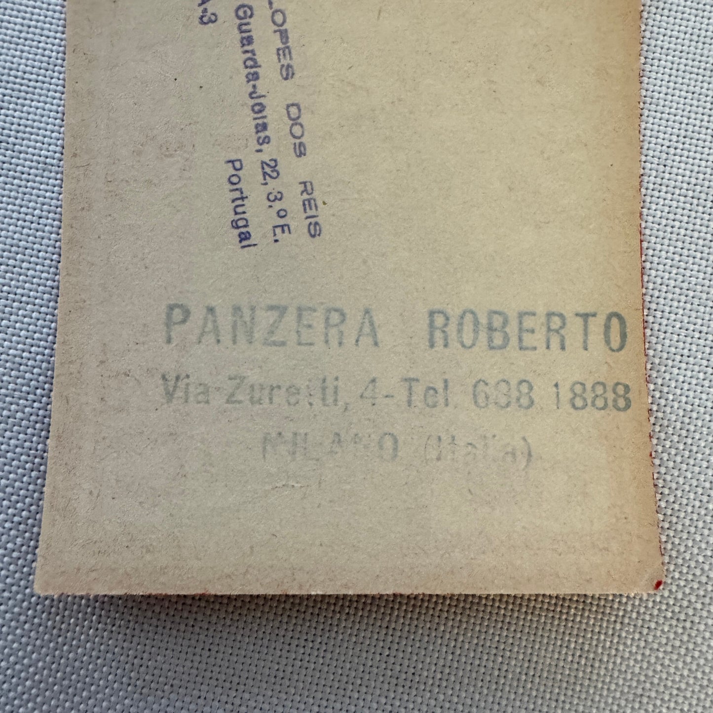 Vintage Hotel Travel Luggage Label Excelsior Hotel Gallia Milano Milan Italy