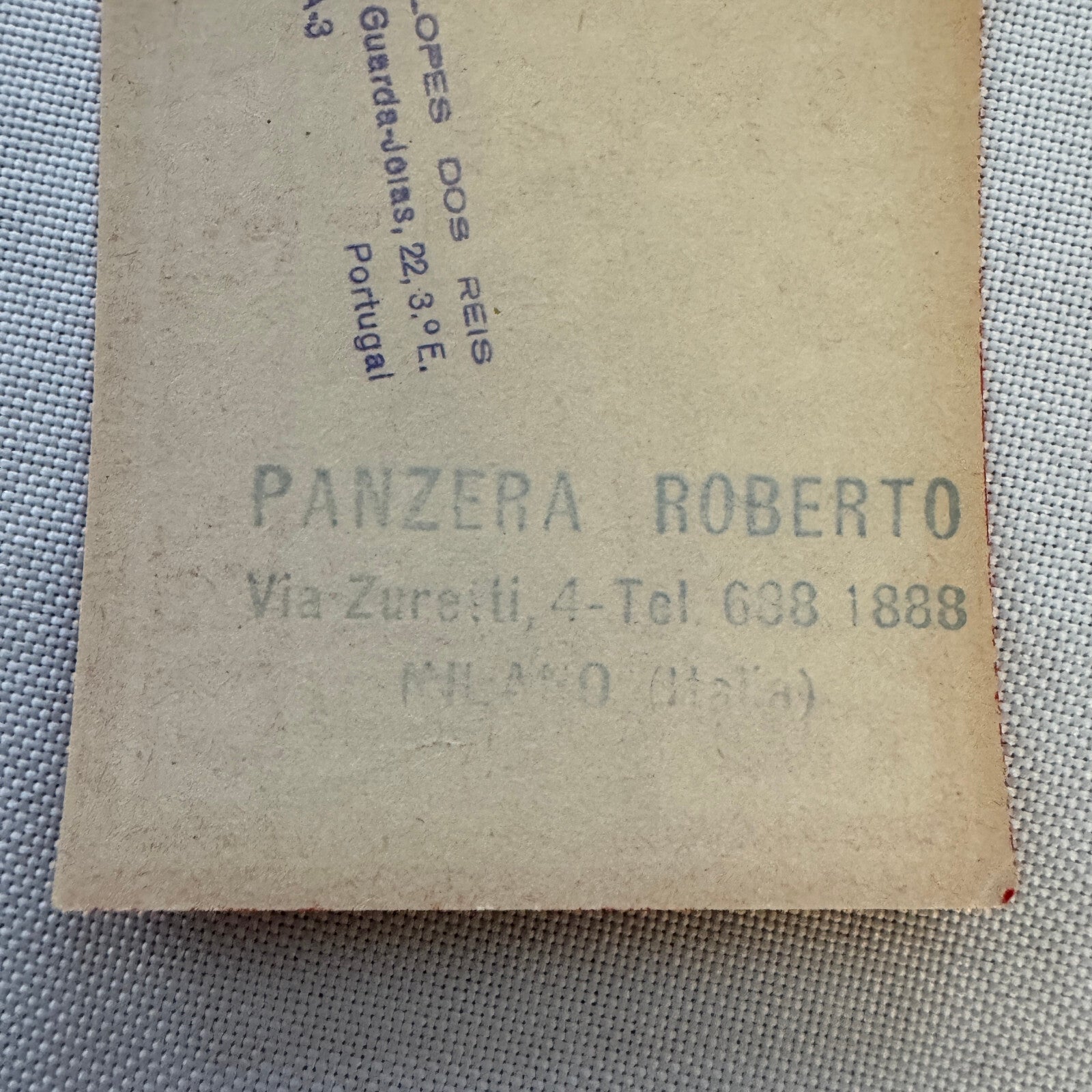 Vintage Hotel Travel Luggage Label Excelsior Hotel Gallia Milano Milan Italy