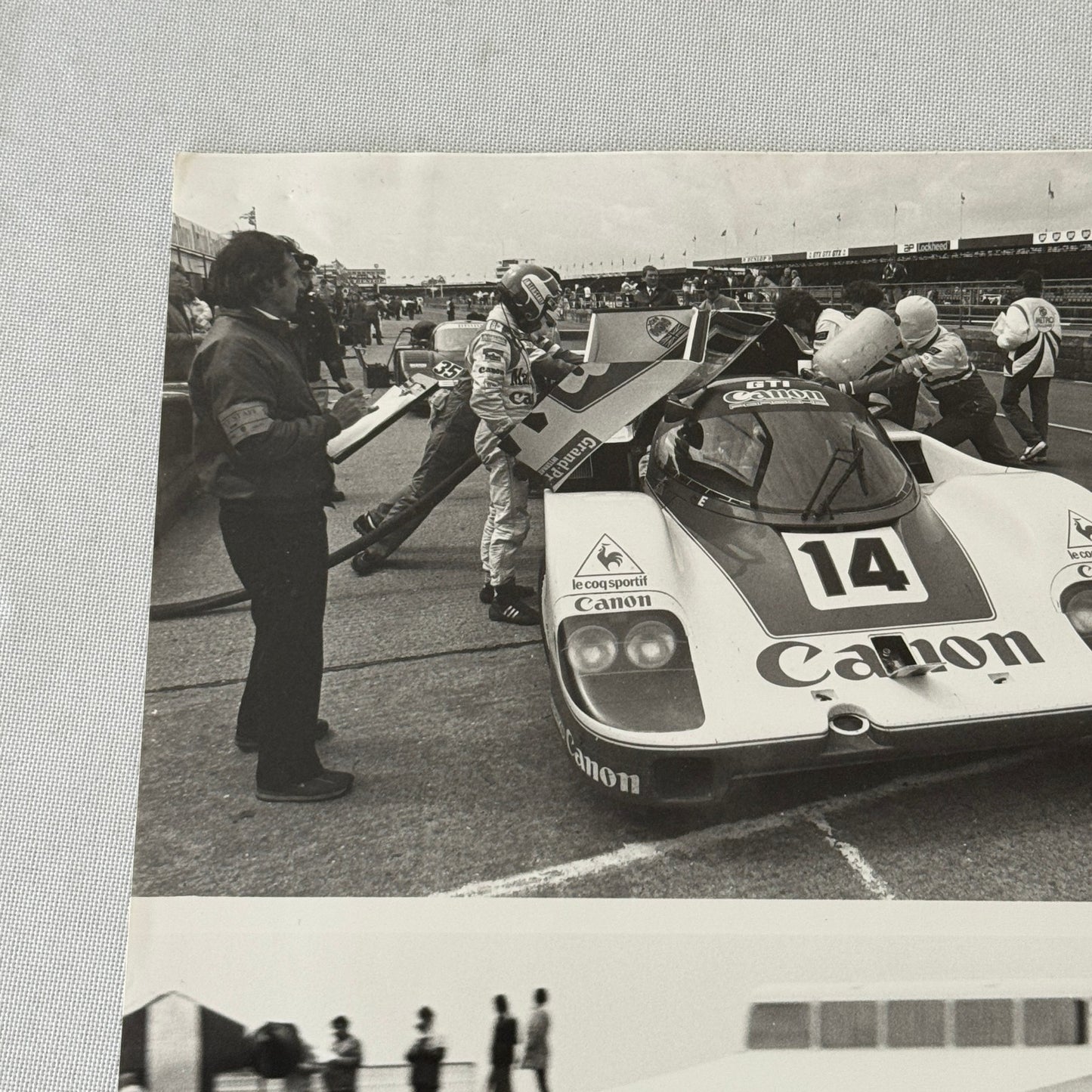 Canon Racing Porsche 956 Car Photo Photograph Jan Lammers Thierry Boutsen 1983