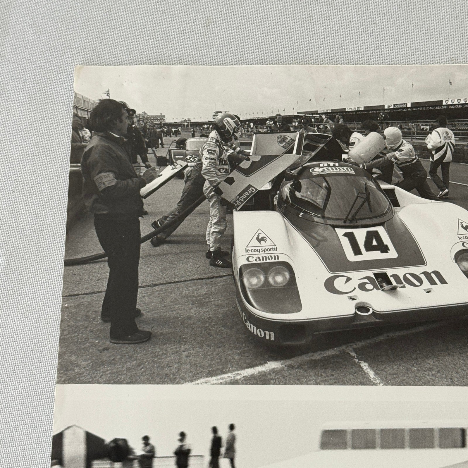 Canon Racing Porsche 956 Car Photo Photograph Jan Lammers Thierry Boutsen 1983