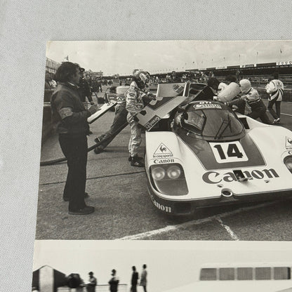 Canon Racing Porsche 956 Car Photo Photograph Jan Lammers Thierry Boutsen 1983