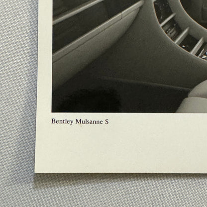 Bentley Mulsanne S Car Factory Press Photo Photograph Vintage