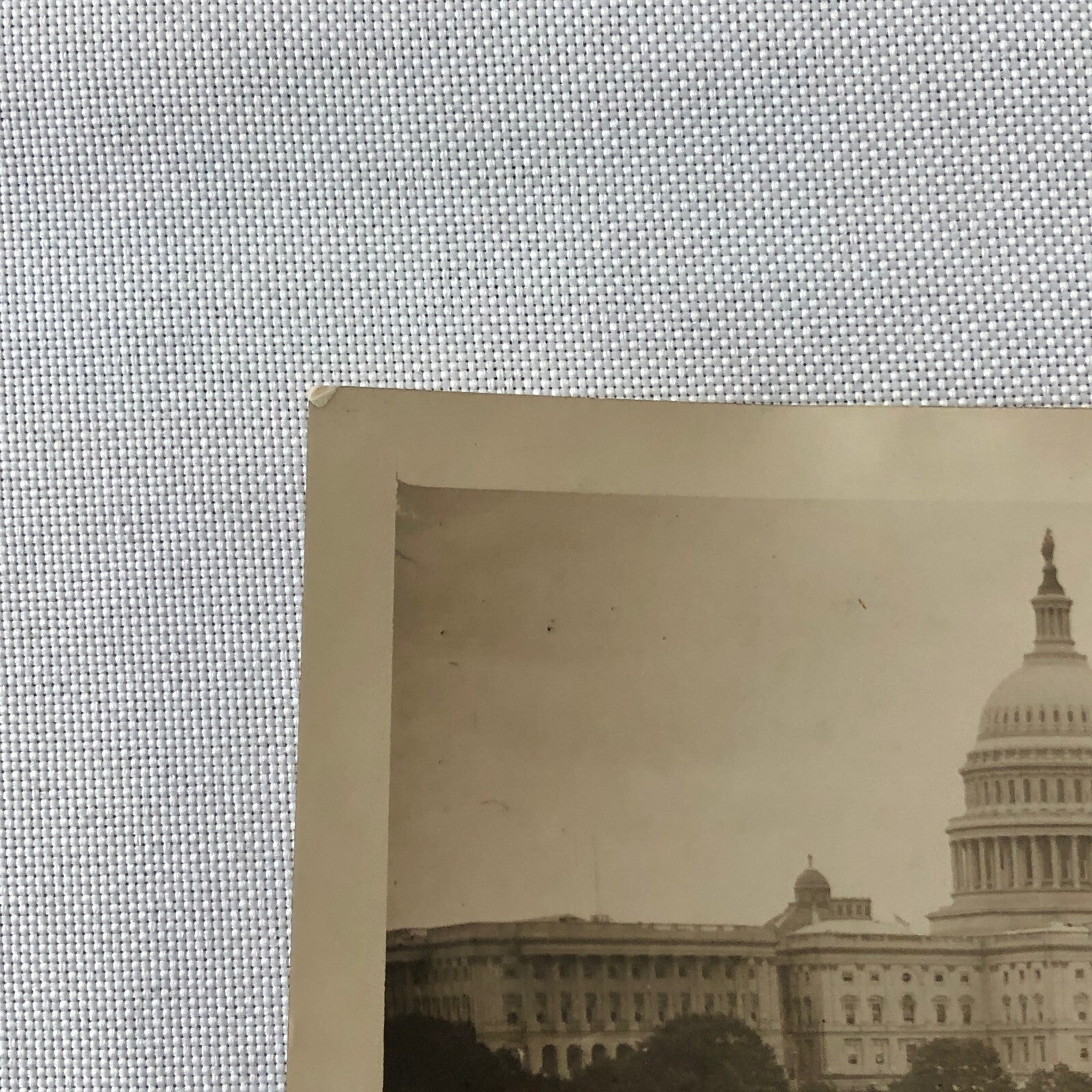 Press Photo Photograph Washington Capitol Construction Demolition 1933 Cars