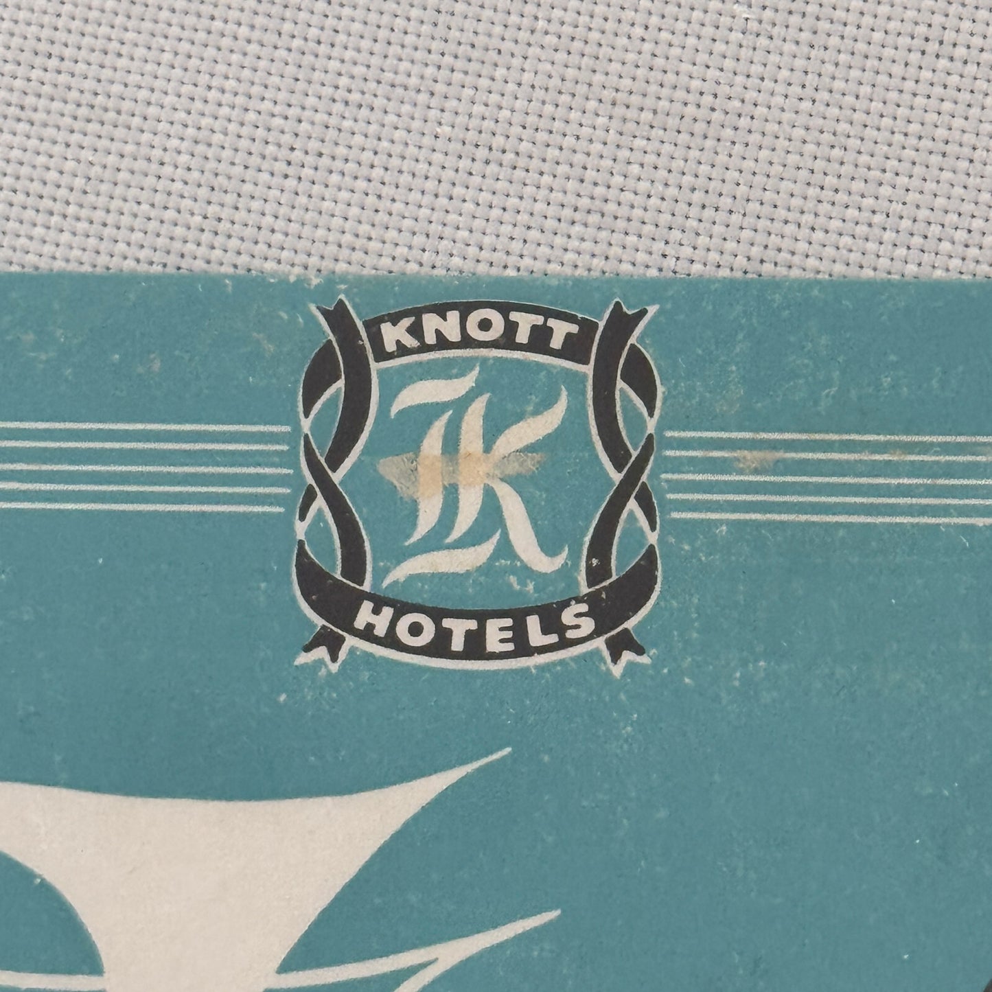 Vintage Hotel Travel Label Knott Hotels International Hotel New York Airport
