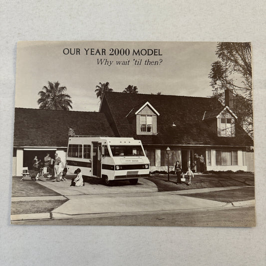 Pace Arrow People Mover Motorhome Camper RV Sales Brochure Catalog Vintage
