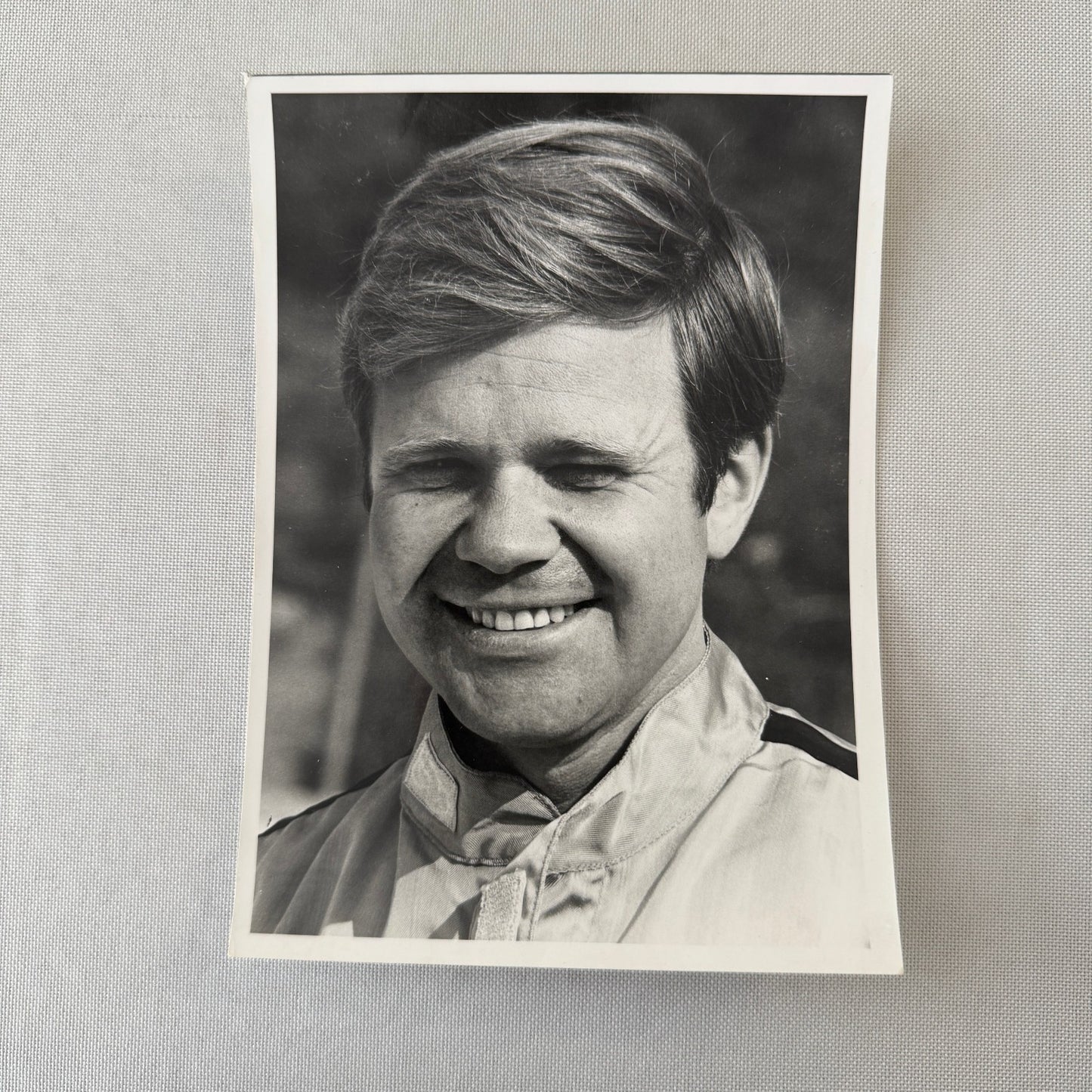 Mark Donohue Racing Driver Porsche Factory Press Photo Photograph Print Vintage