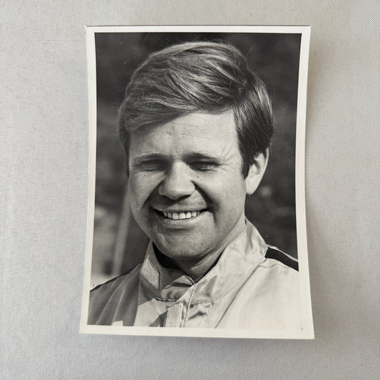 Mark Donohue Racing Driver Porsche Factory Press Photo Photograph Print Vintage