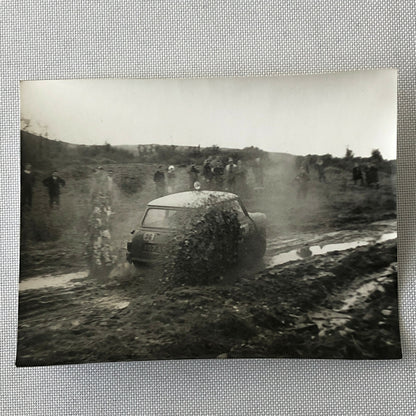 Vintage MINI Racing Car Photo Photograph Print - Rally Rallye Car ? 