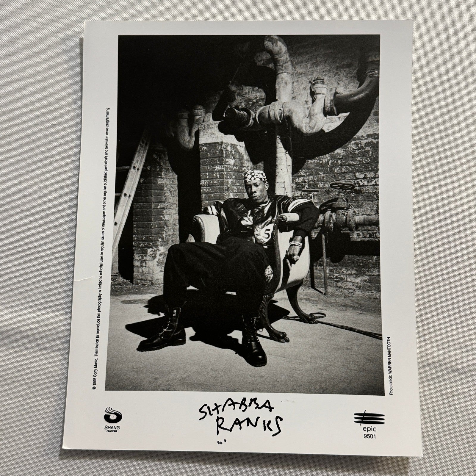 Shabba Ranks Music Publicity Press Photo Photograph Dancehall 1995 1999 Lot 2x