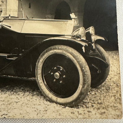 Vintage Postcard Post Card Real Photo Postcard RPPC Chauffeur Automobile Italian