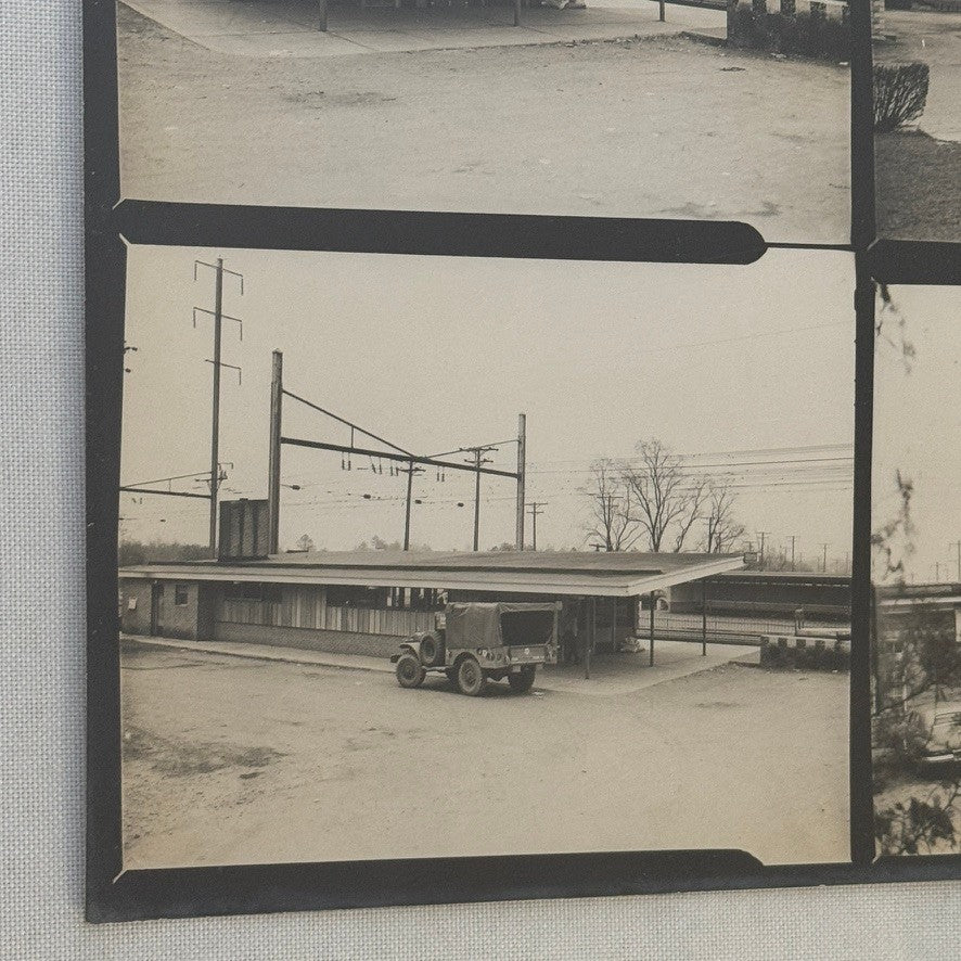 Vintage Pennsylvania Railroad Photo Contact Sheet Photograph Al Paul Lefton PRR