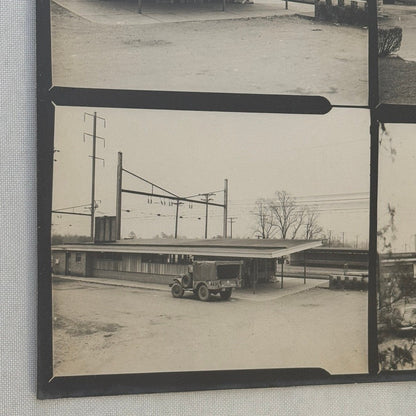 Vintage Pennsylvania Railroad Photo Contact Sheet Photograph Al Paul Lefton PRR