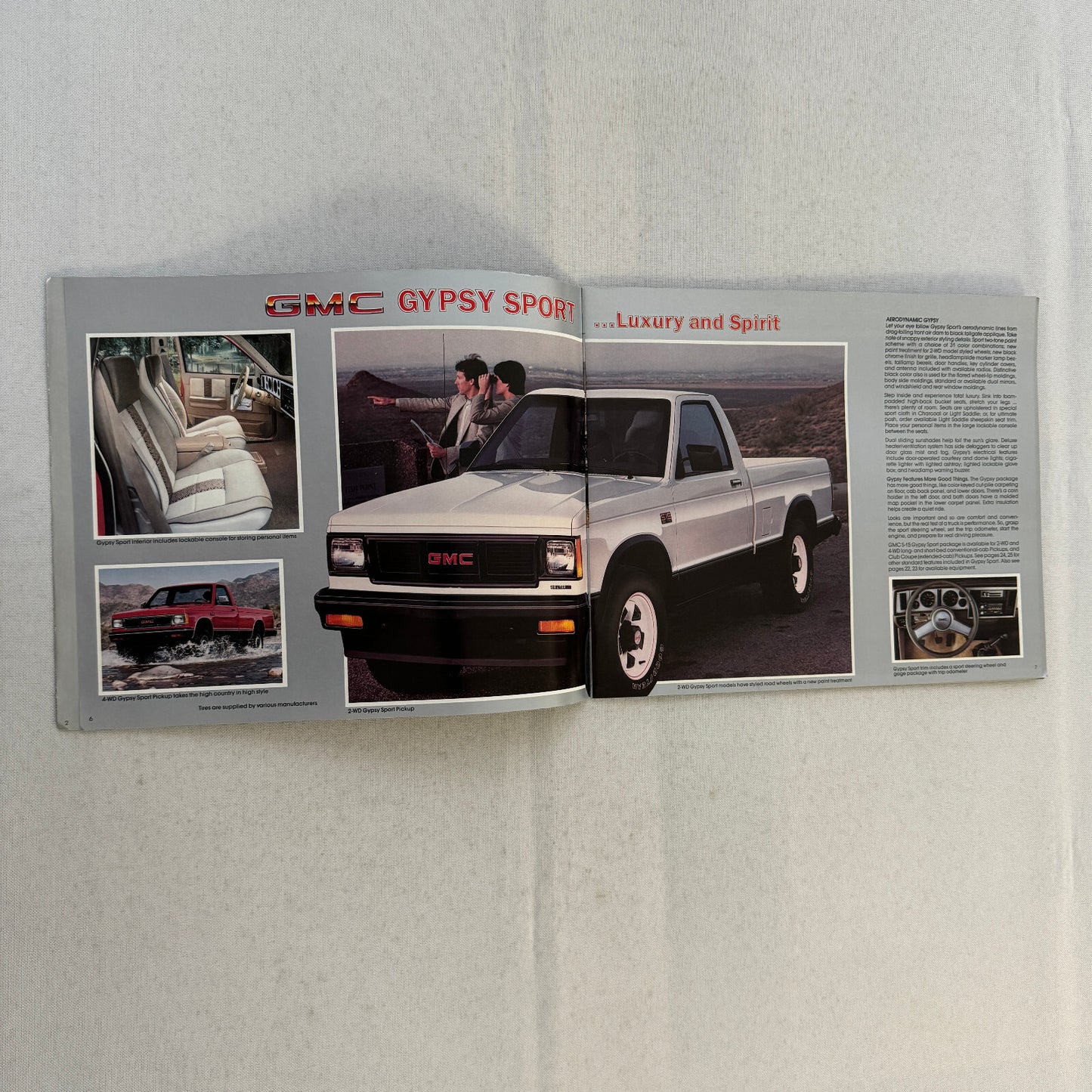 1985 GMC S-15 Pickup S15 Pickup Truck Sales Brochure Catalog Advertising