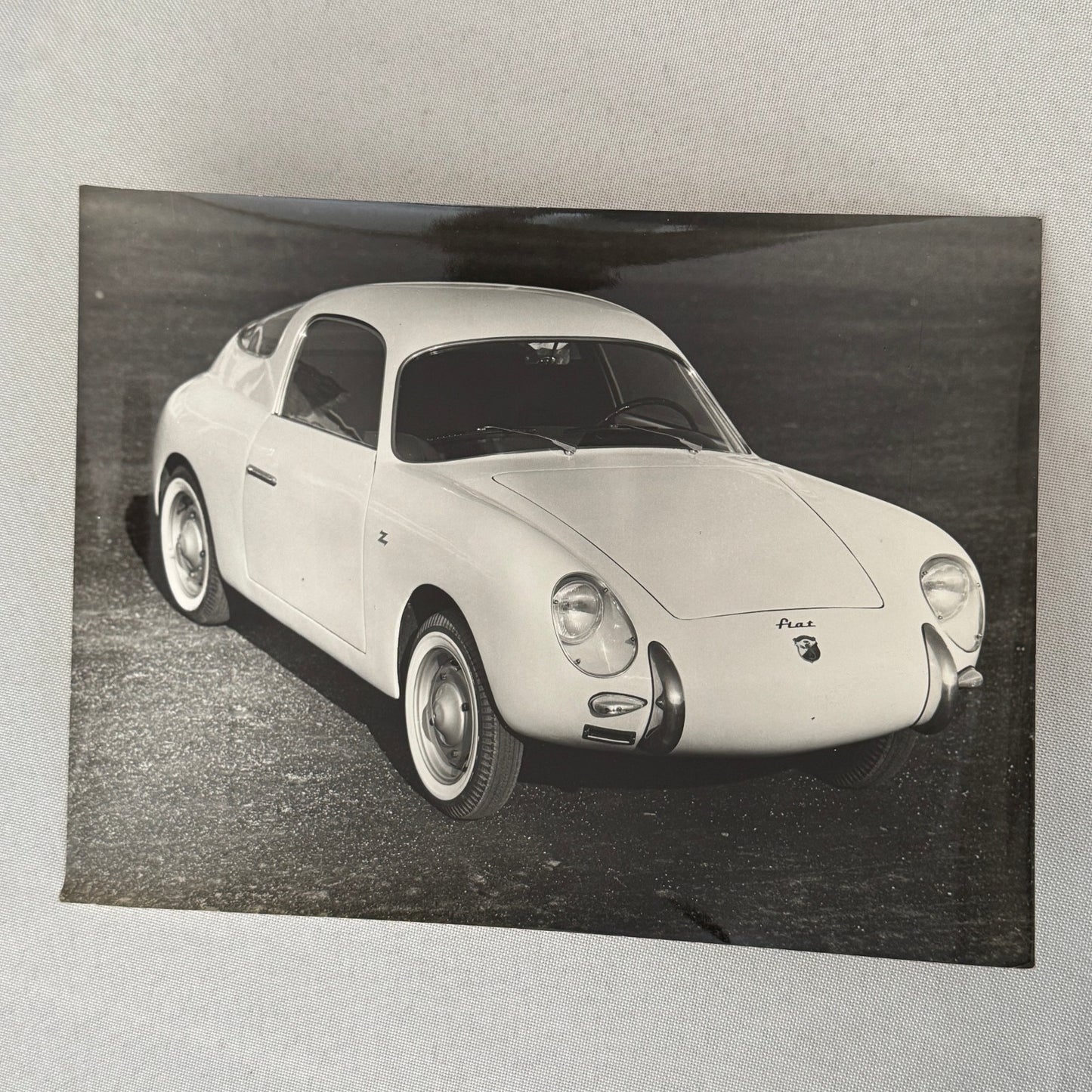 Fiat Abarth 500 Zagato Car Photo Photograph Print Vintage