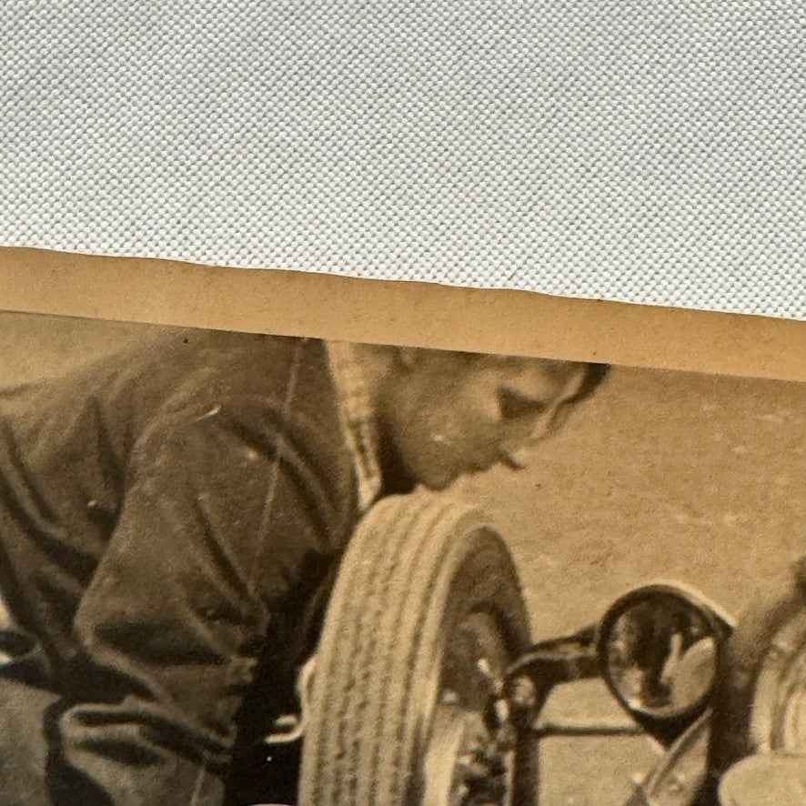 Vintage Racing Photo Photograph Print Unidentified Car