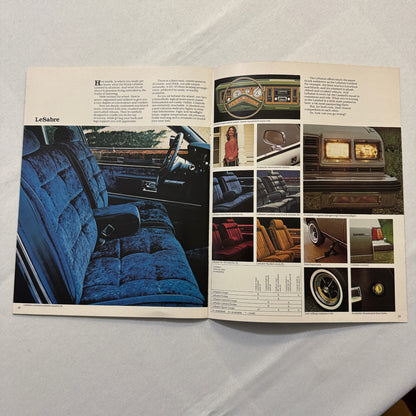 1980 Buick Car Sales Brochure Catalog Advertising Buick LeSabre Electra Riviera