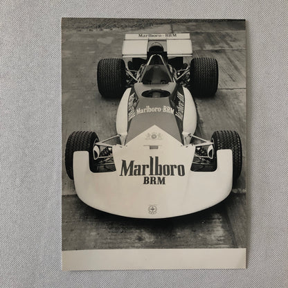 Vintage Racing Photo Photograph Marlboro Racing BRM Car