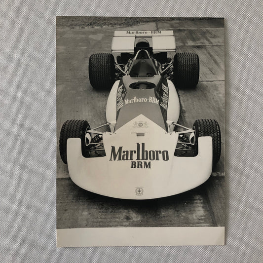 Vintage Racing Photo Photograph Marlboro Racing BRM Car
