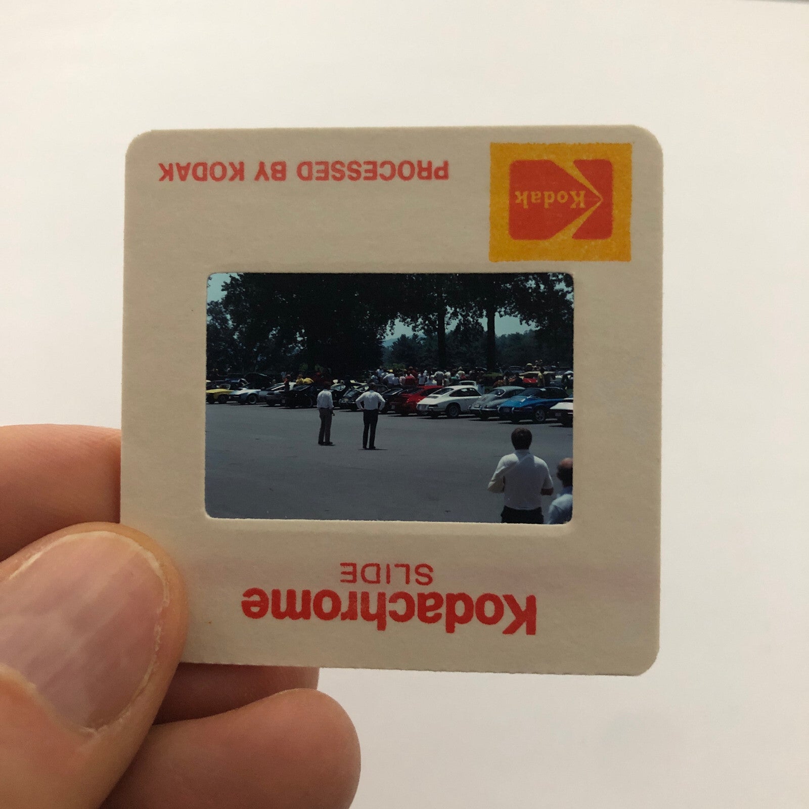 Porsche 911 Car Show 35mm Photo Slide Vintage 1981