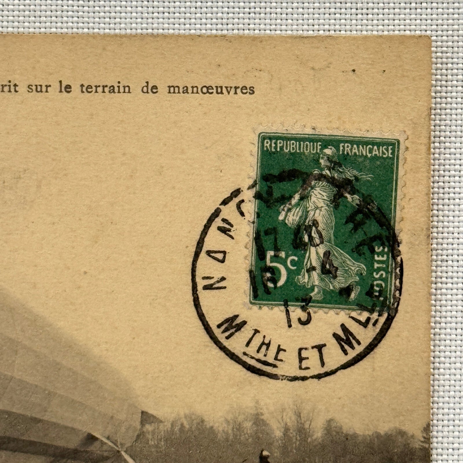 Zeppelin Airship Dirigible Aircraft French Postcard Post Card Vintage