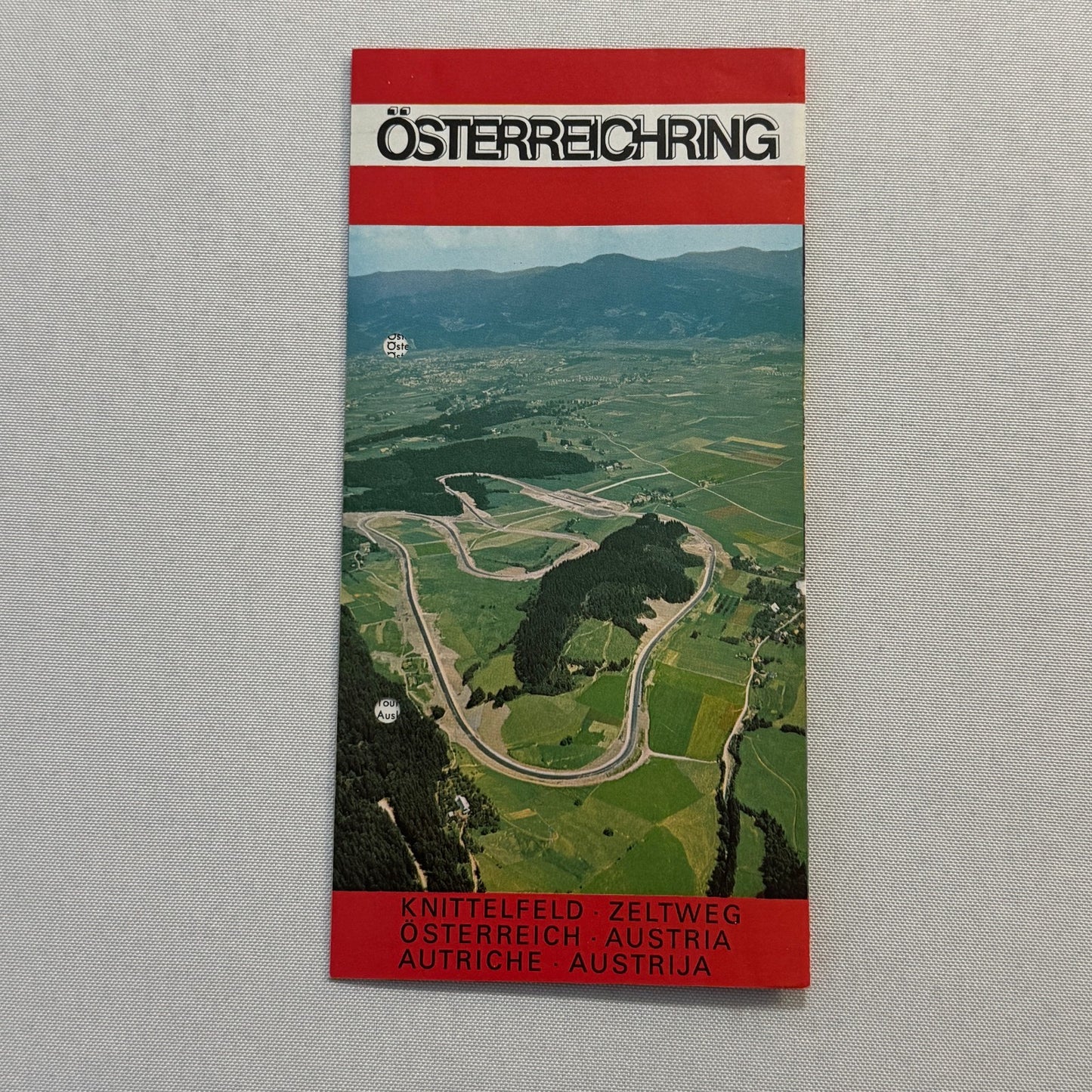 Vintage Osterreichring Austrian Grand Prix Race Track Program Formula 1 Racing