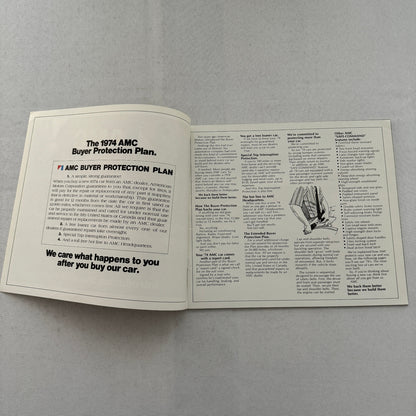 1974 AMC Car Sales Brochure Catalog Matador Gremlin Hornet Javelin Ambassador